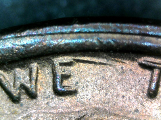 1972-P-LMC-With-Master-Die-Doubling-And-Interesting--Rim-Cud-Or-Mark-?